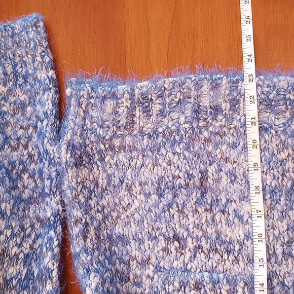 Forever 21 Junior's Eyelash Chunky Knit Sweater Size:M Color:Blue, White NWOT - Picture 11 of 12